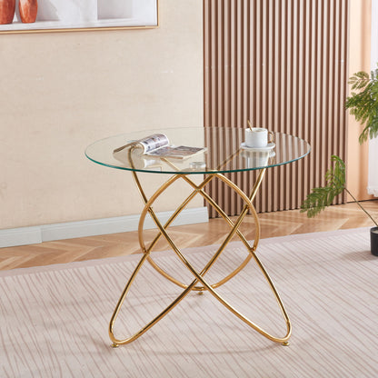 Metal Leg Dining Table With Tempered Glass Top Home Essentials