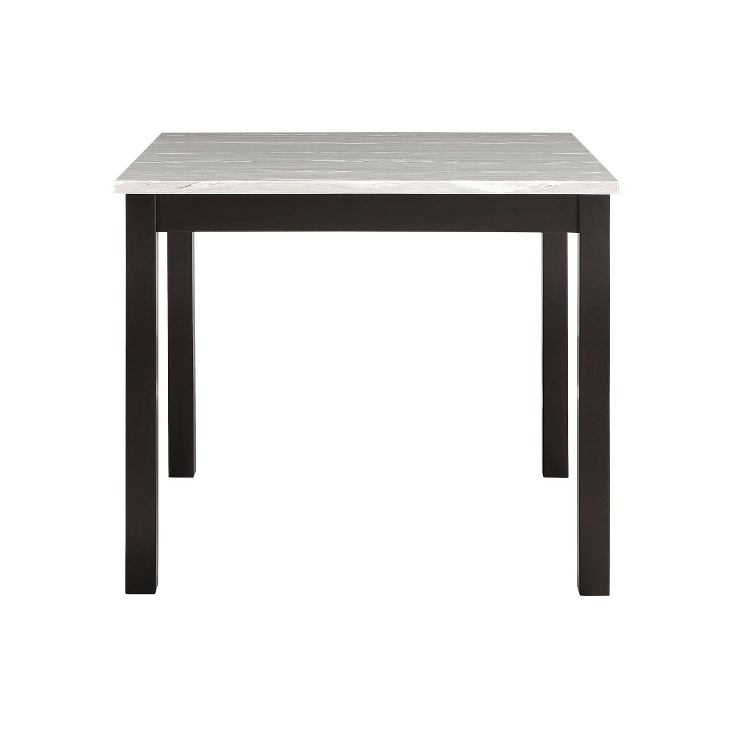 Leon - Bar Table And 4 Bar Stools - Espresso / White Global Furniture USA