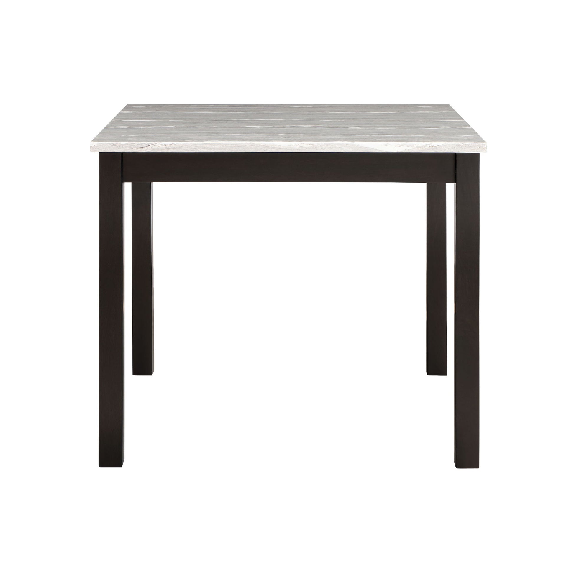 Leon - Bar Table And 4 Bar Stools - Espresso / White Global Furniture USA