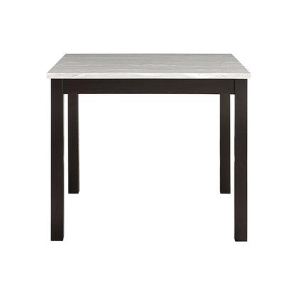 Leon - Bar Table And 4 Bar Stools - Espresso / White Global Furniture USA