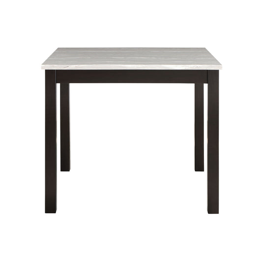 Leon - Bar Table And 4 Bar Stools - Espresso / White Global Furniture USA