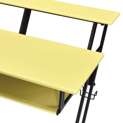 Suitor - Music Recording Studio Desk - Black / Yellow Acme