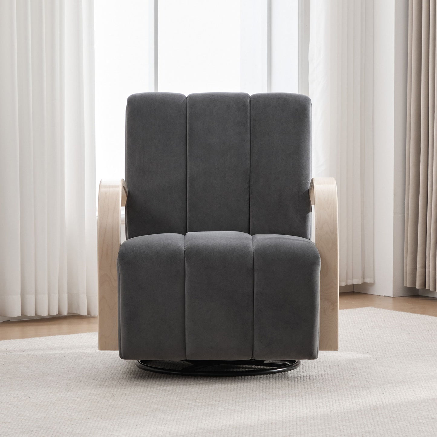 360° Swivel Accent Chair With Armrests Home Essentials