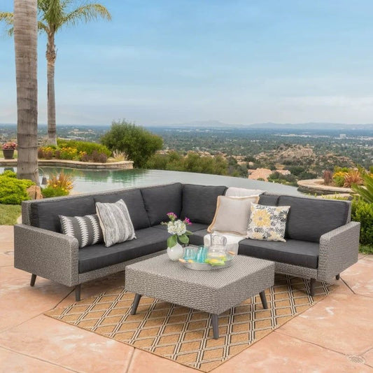Tahiti - Sofa Set - Black Noble House