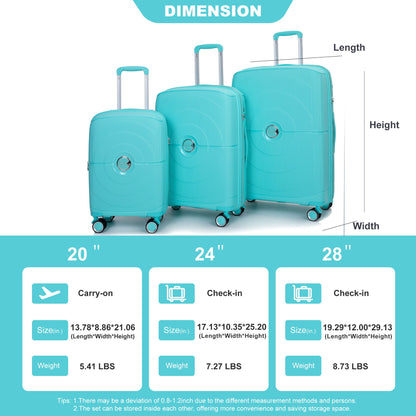 Expandable Hardshell Suitcase Double Spinner Wheels Luggage Sets Daily Nest