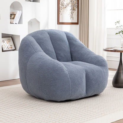 Comfy Bean Bag Chair With Memory Foam Filler, Tufted Soft Home Essentials