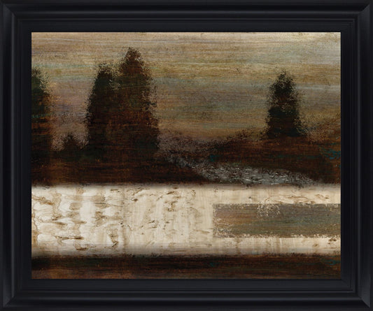 Shadowed Pinescape - 28" x 34" Framed Wall Art Classy Art