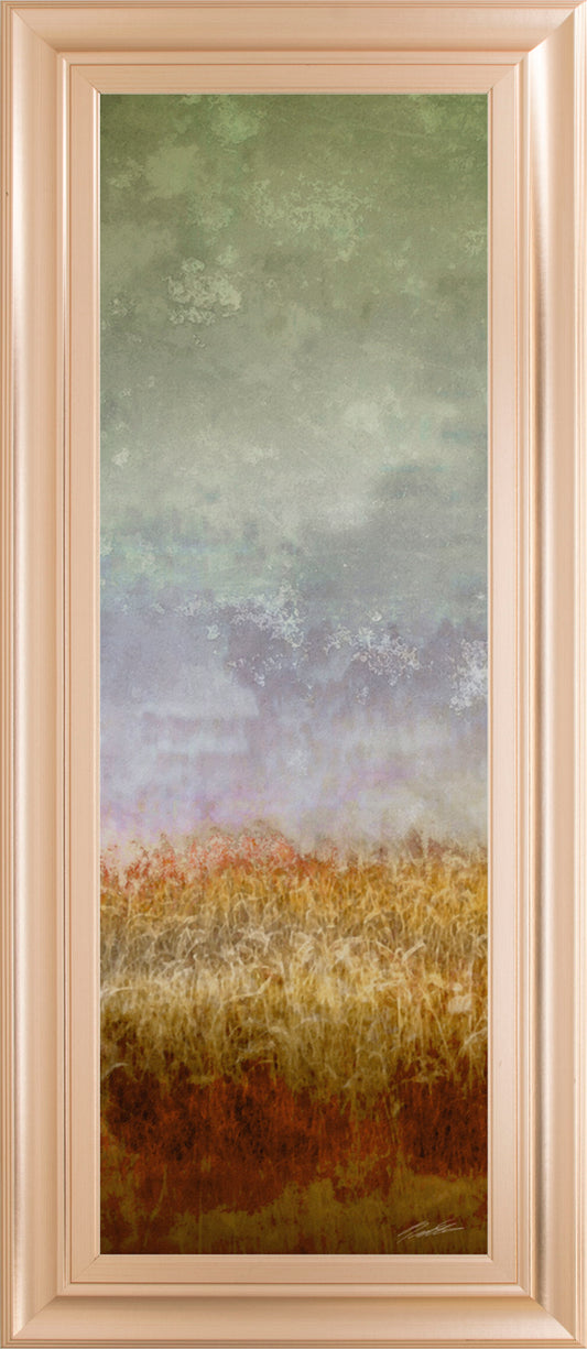 Lush Field Il By John Butler - Framed Print Wall Art - Dark Gray