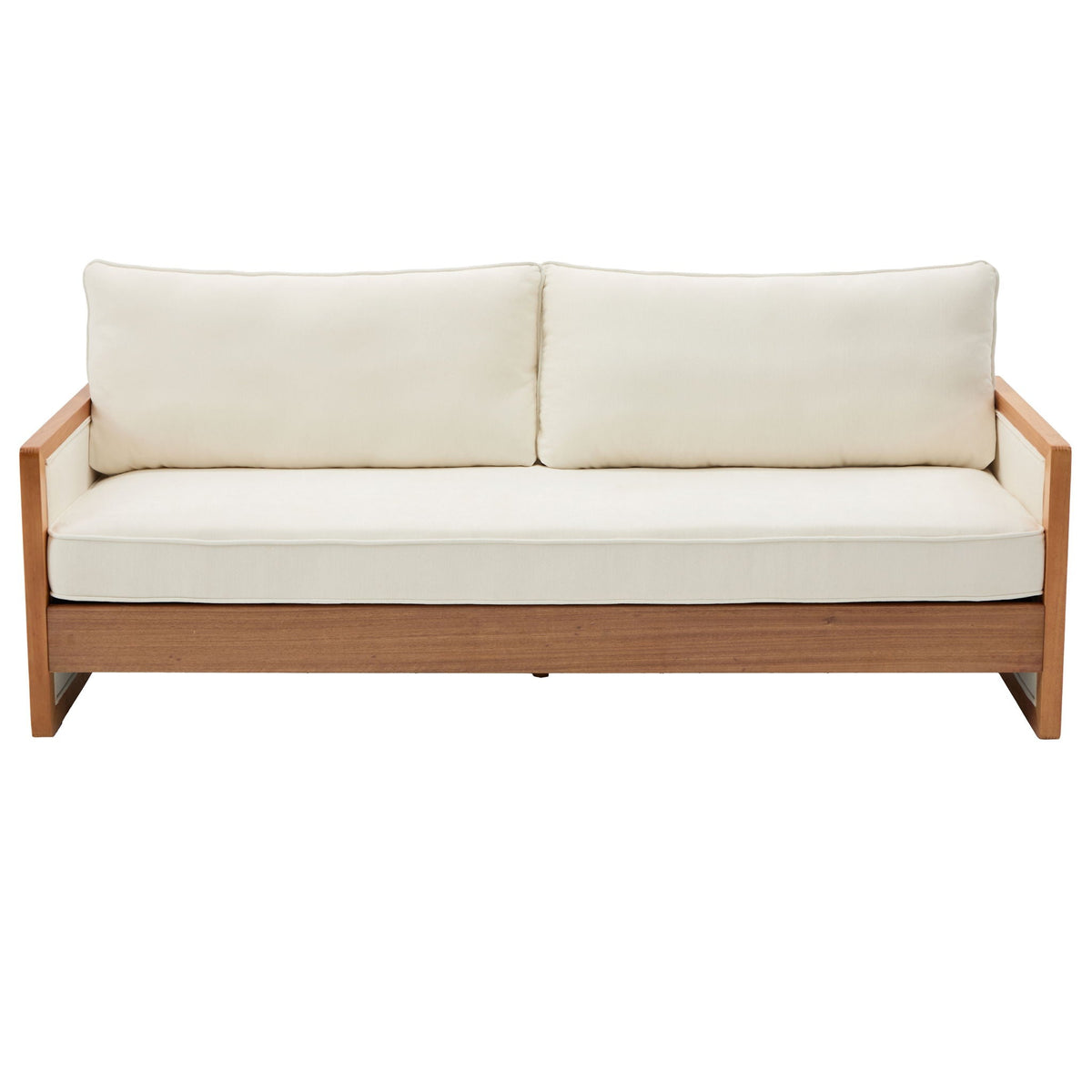 Modern 3 Seater Sofa With Armrests, Living Room Couch Noble House