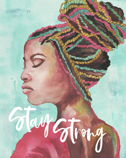 Stay Strong By Elizabeth Medley - Light Blue