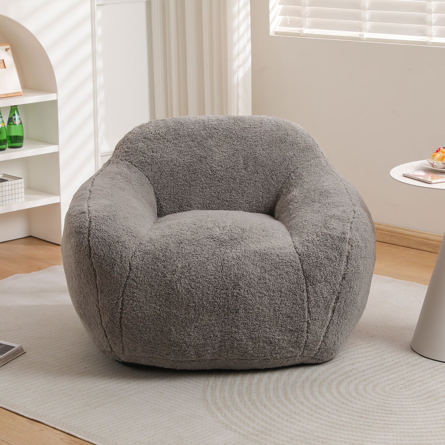 Giant Bean Bag Chair, Spacious Memory Foam With Armrests Home Essentials