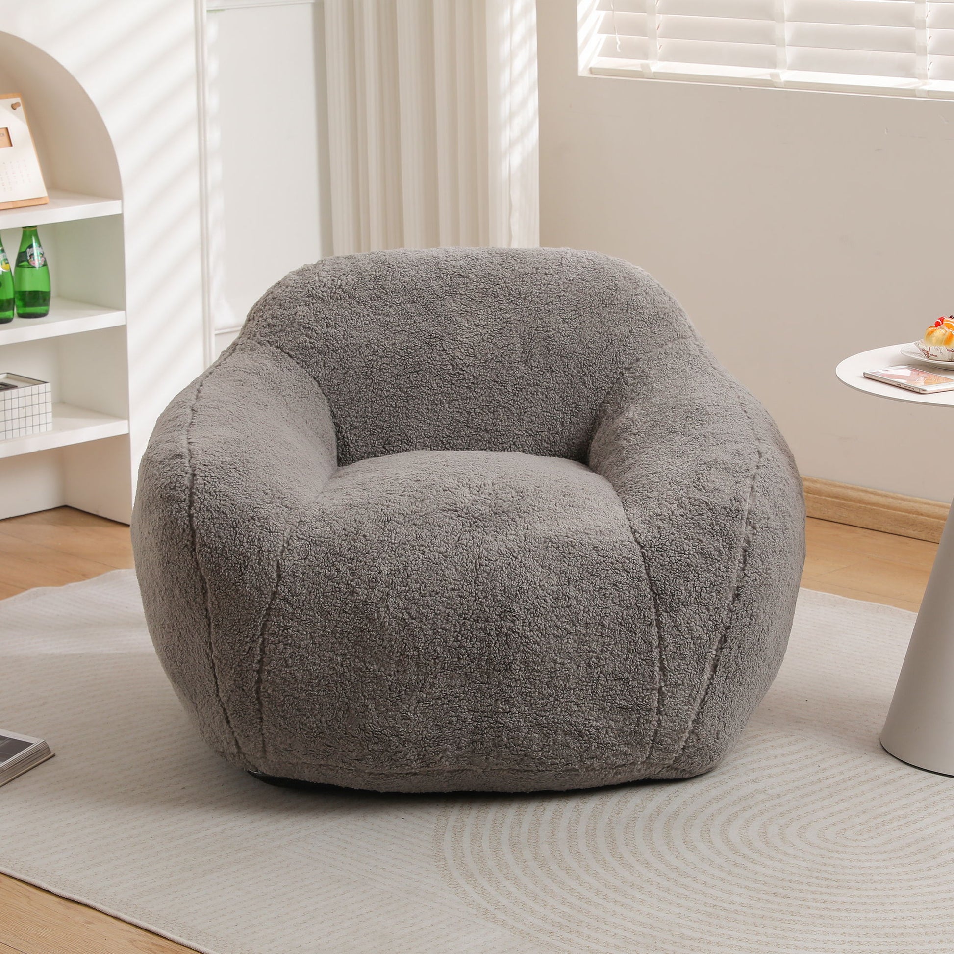 Giant Bean Bag Chair, Spacious Memory Foam With Armrests Home Essentials