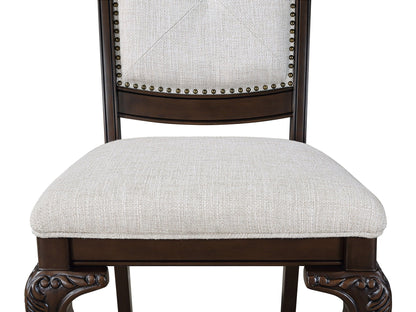 Kiera - Arm Chair (Set of 2) - Cherry Brown Crown Mark