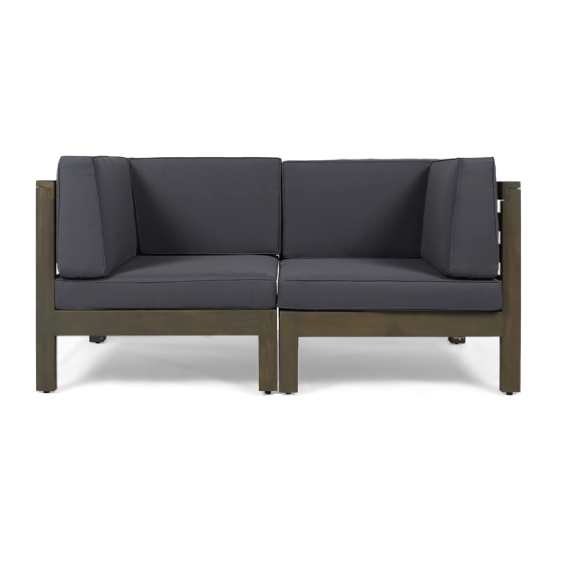 Oana - 2 Piece Loveseat Set With Water Resistant Cushions Noble House