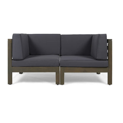 Oana - 2 Piece Loveseat Set With Water Resistant Cushions Noble House