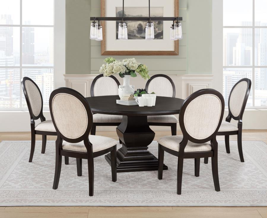 Twyla - Round Wood Dining Room Table Set Coaster Fine Furniture