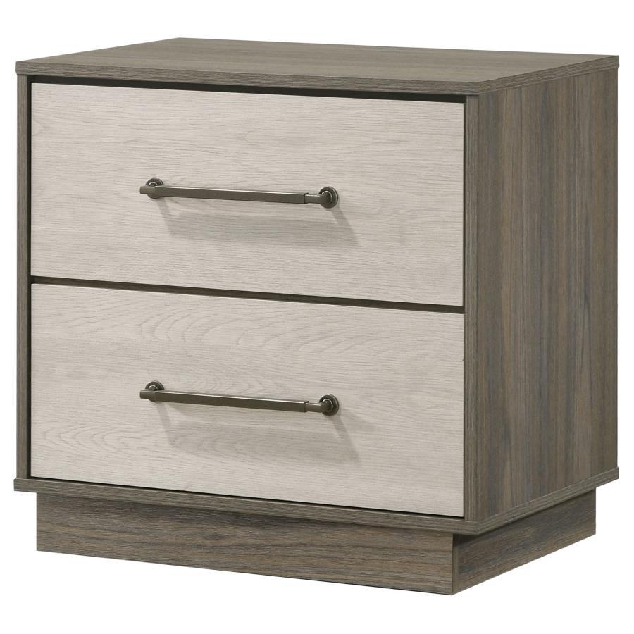 Fenwick - 2-Drawer Nightstand Bedside Table - Gray Oak Coaster Fine Furniture