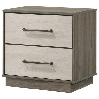 Fenwick - 2-Drawer Nightstand Bedside Table - Gray Oak Coaster Fine Furniture