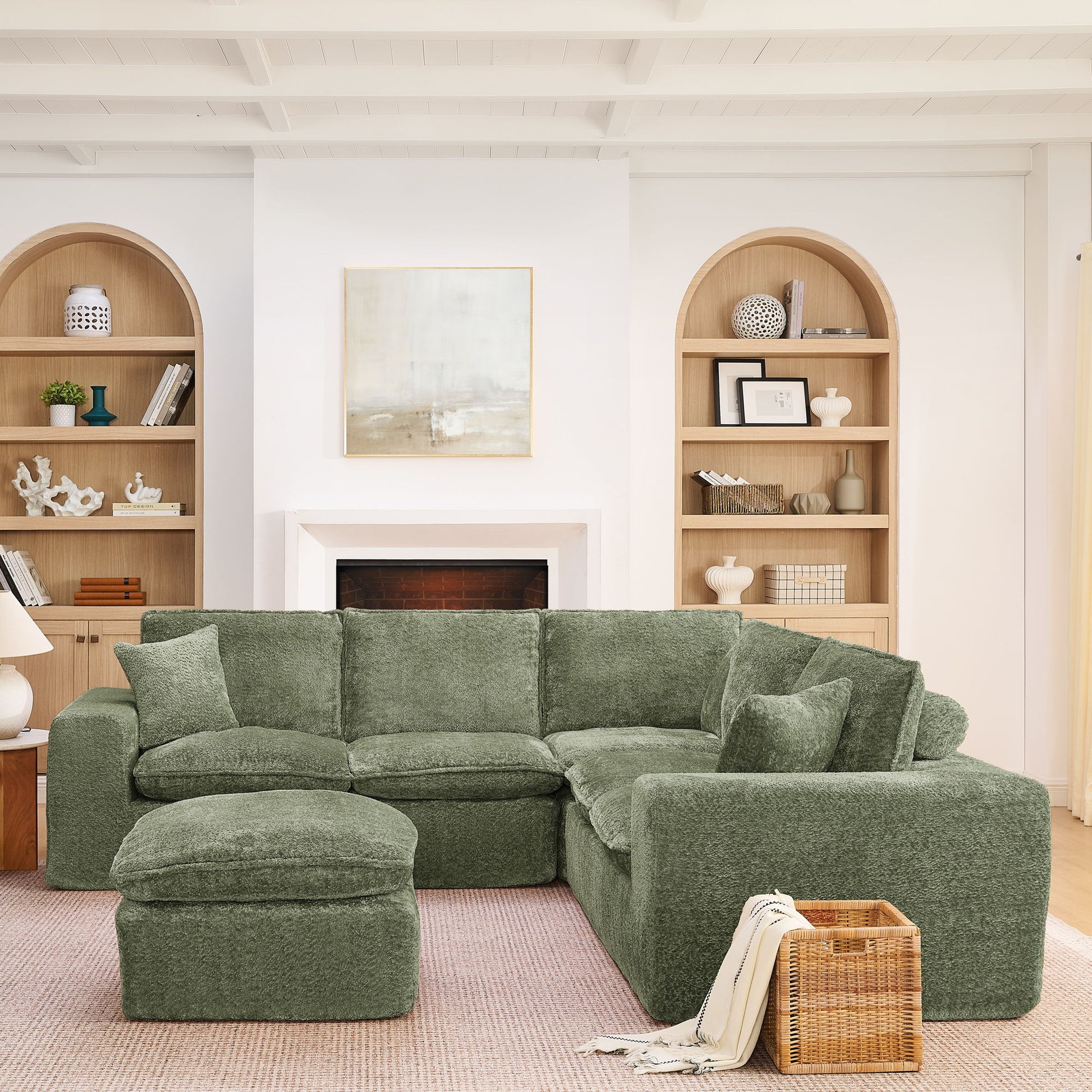 Sectional Sofa With Moveable Ottoman Home Essentials