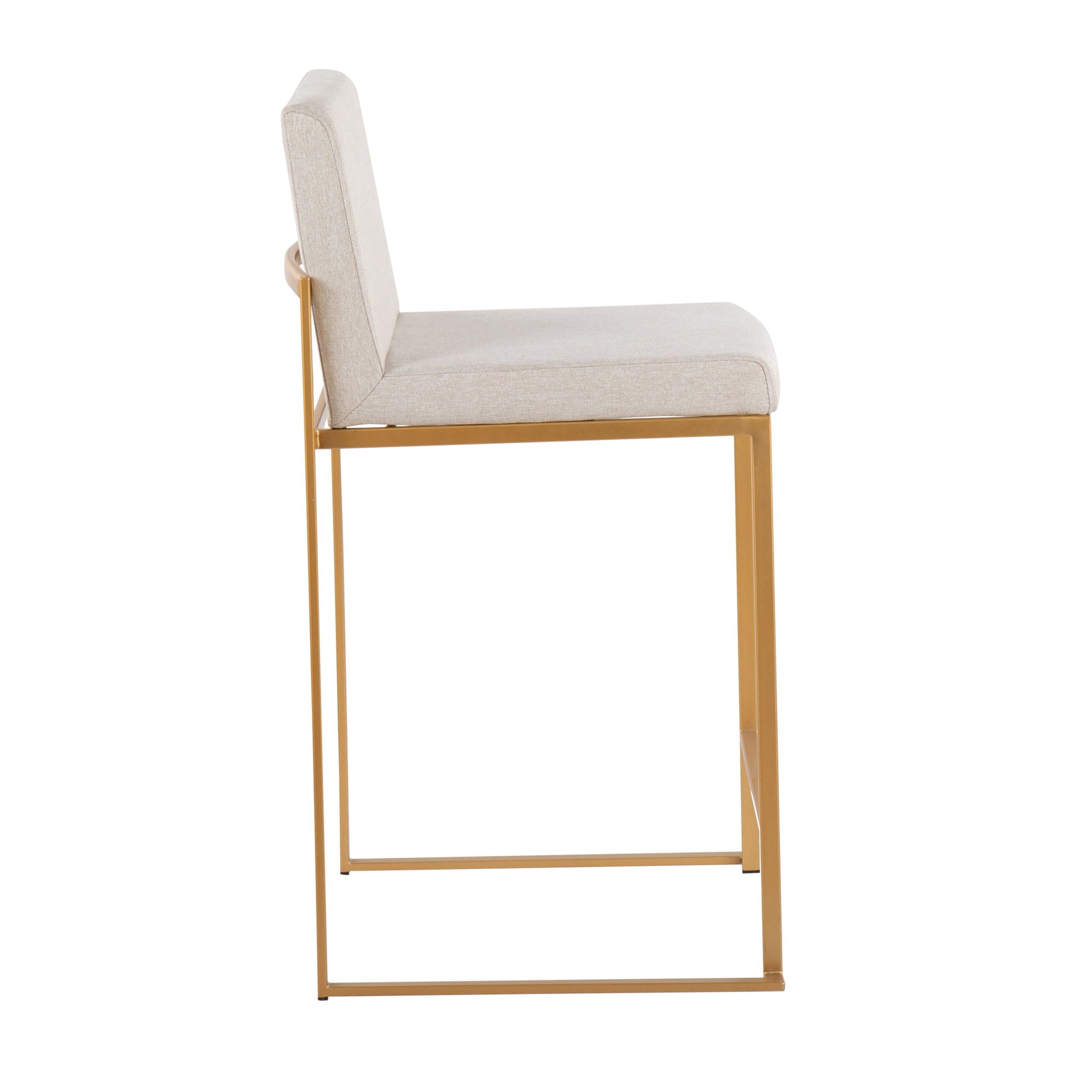 Fuji - Contemporary High Back Stylish Counter Stool Lumi Source
