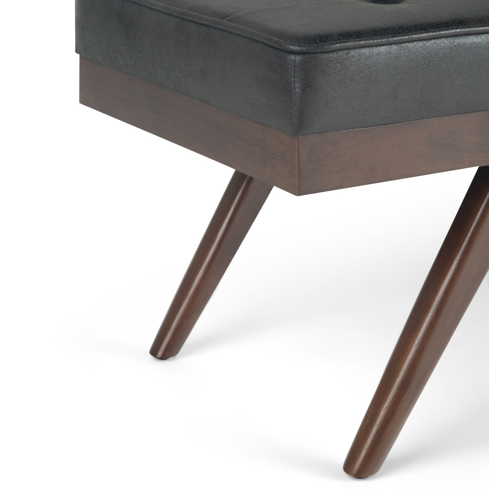Pierce - Mid Century Upholstered Ottoman Bench Simpli-Home