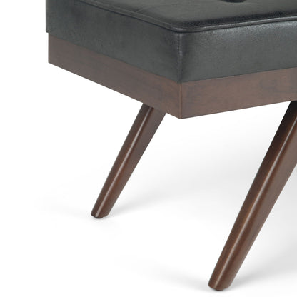 Pierce - Mid Century Upholstered Ottoman Bench Simpli-Home
