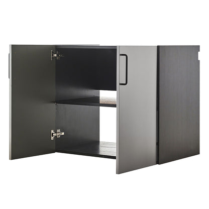 Astro Series - Metal Wall Mounted Base Door Storage Cabinet - Metallic Gray Daily Nest