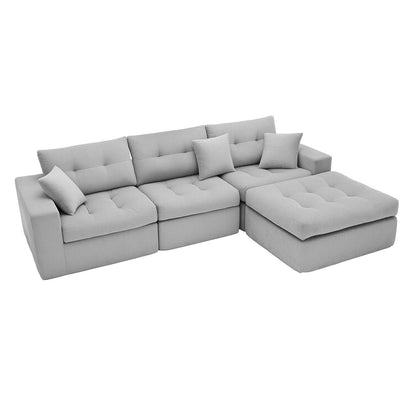 Corner Chaise L-Shaped Sectional Sofa Bed Home Essentials