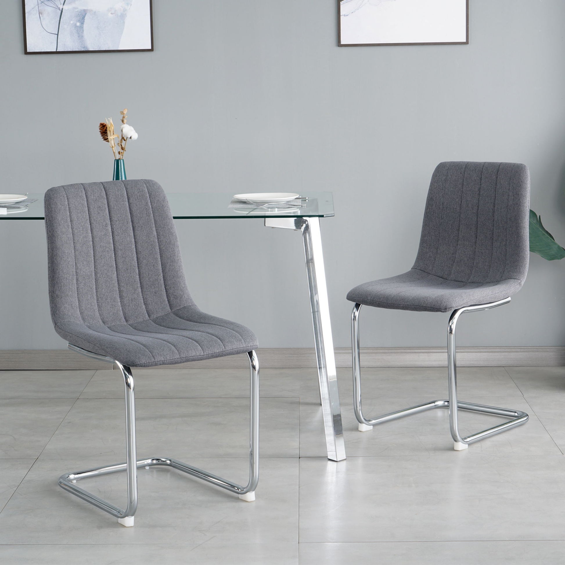 Modern Dining Chair With Metal Legs Home Essentials