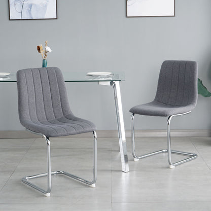 Modern Dining Chair With Metal Legs Home Essentials