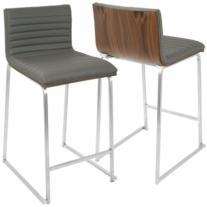Mara - Contemporary Elegant Design Counter Stool (Set of 2) Lumi Source