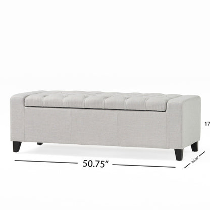 Guernsey - Ottoman Storage With Tufted Top Noble House