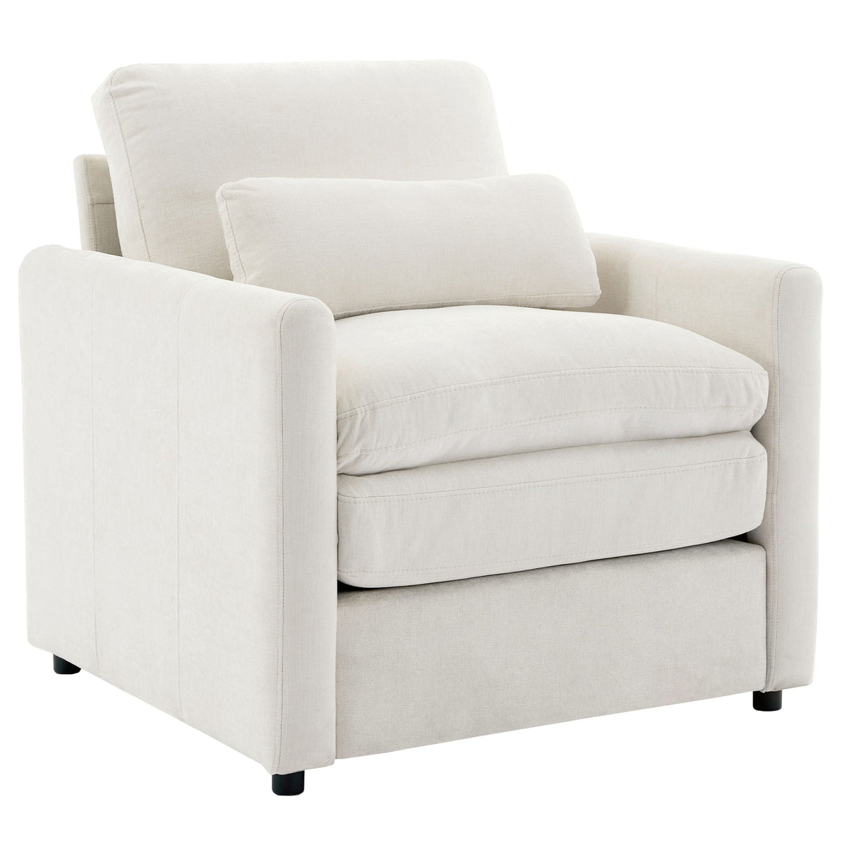 Cozy Upholstered Cushion Armchair For Living Room Hearth and Haven