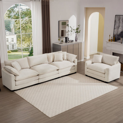 Elegant Oversized Sectional Sofa Set With Deep Seats And Flexible Layout Home Essentials