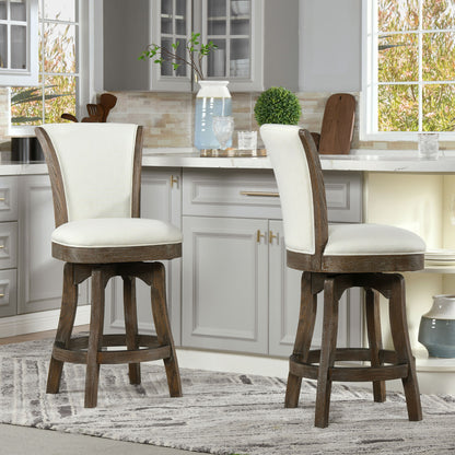 Henry - Armless Swivel Counter Height Bar Stool Jennifer Taylor Home