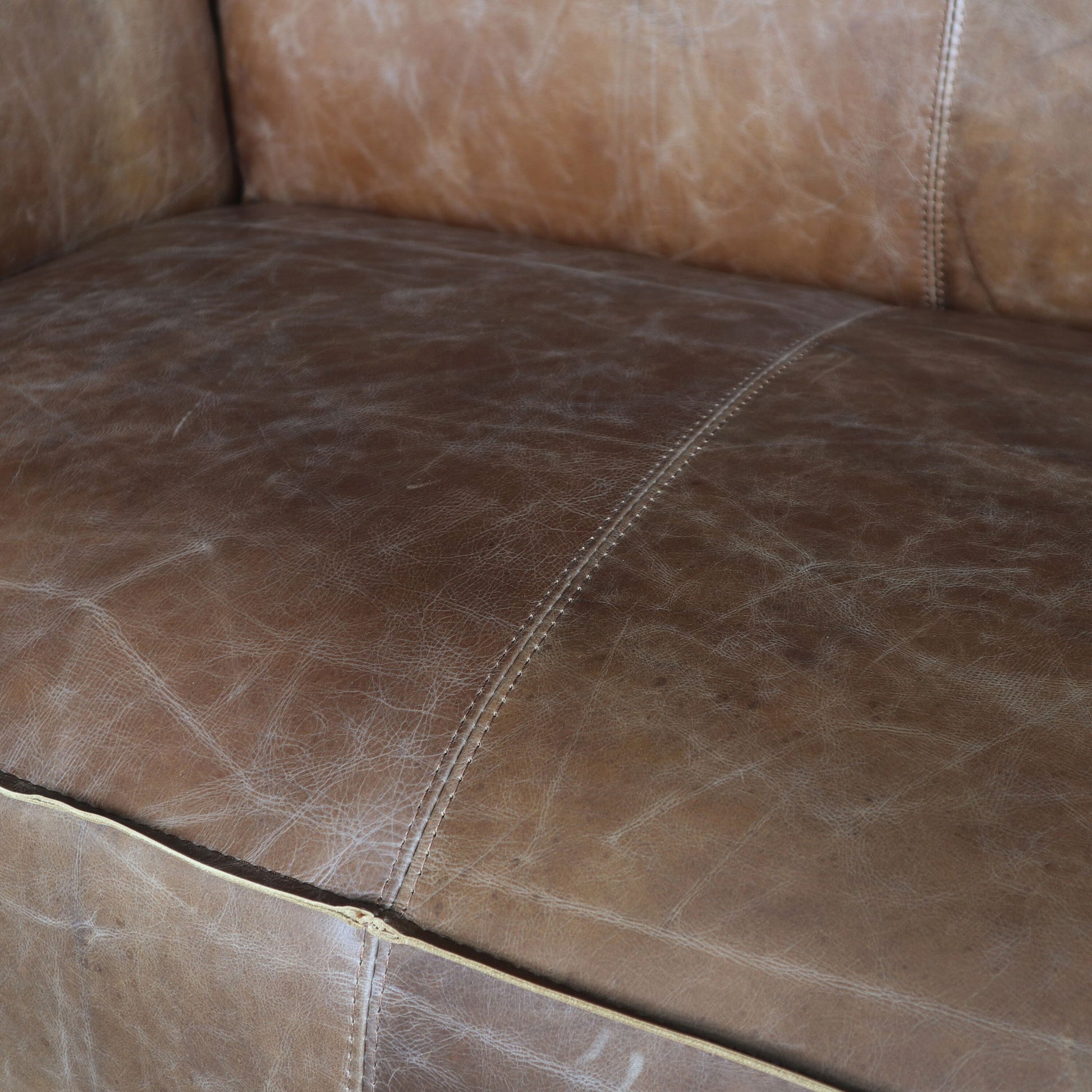 Brancaster - Top Grain Leather Living Room Set - Brown Acme
