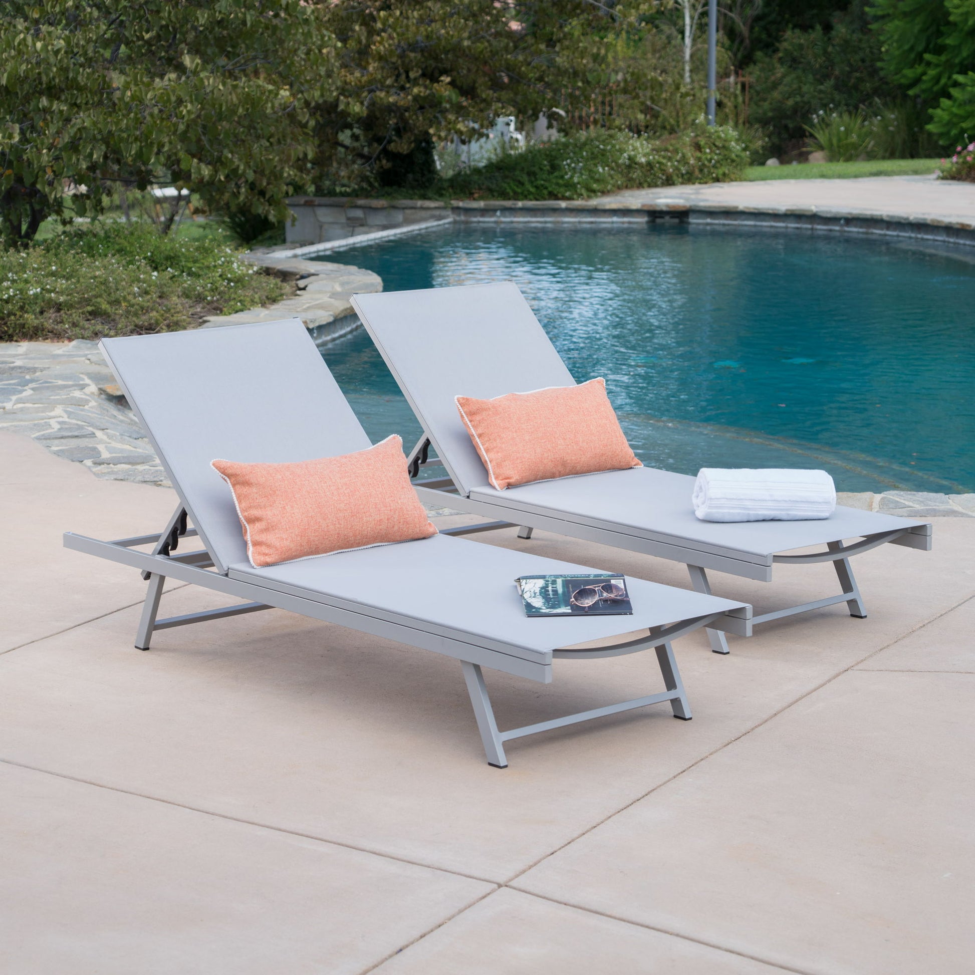 Salton - Chaise Lounge Outdoor Relaxation Noble House