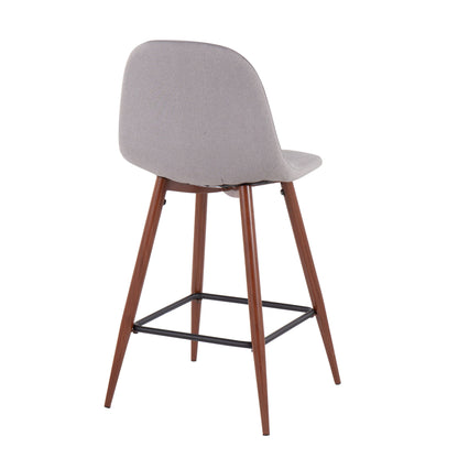Pebble - Mid Century Modern Counter Stool (Set of 2) Lumi Source