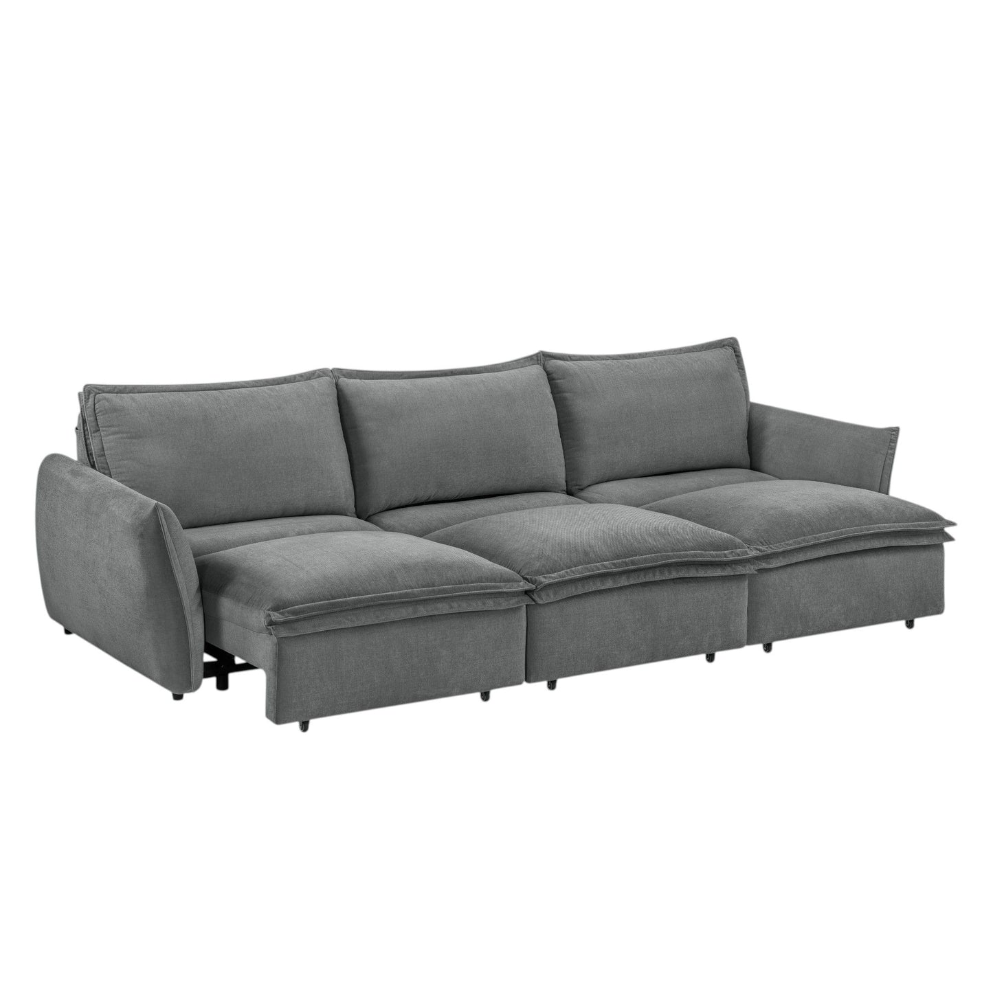 Eaden - Power Sofa With Sleeper - Gray Acme