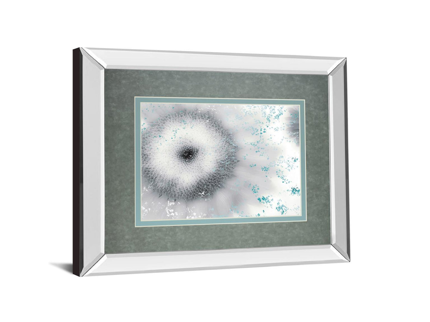 Crystalline By Marvin Pelkey - Mirror Framed Print Wall Art - Blue