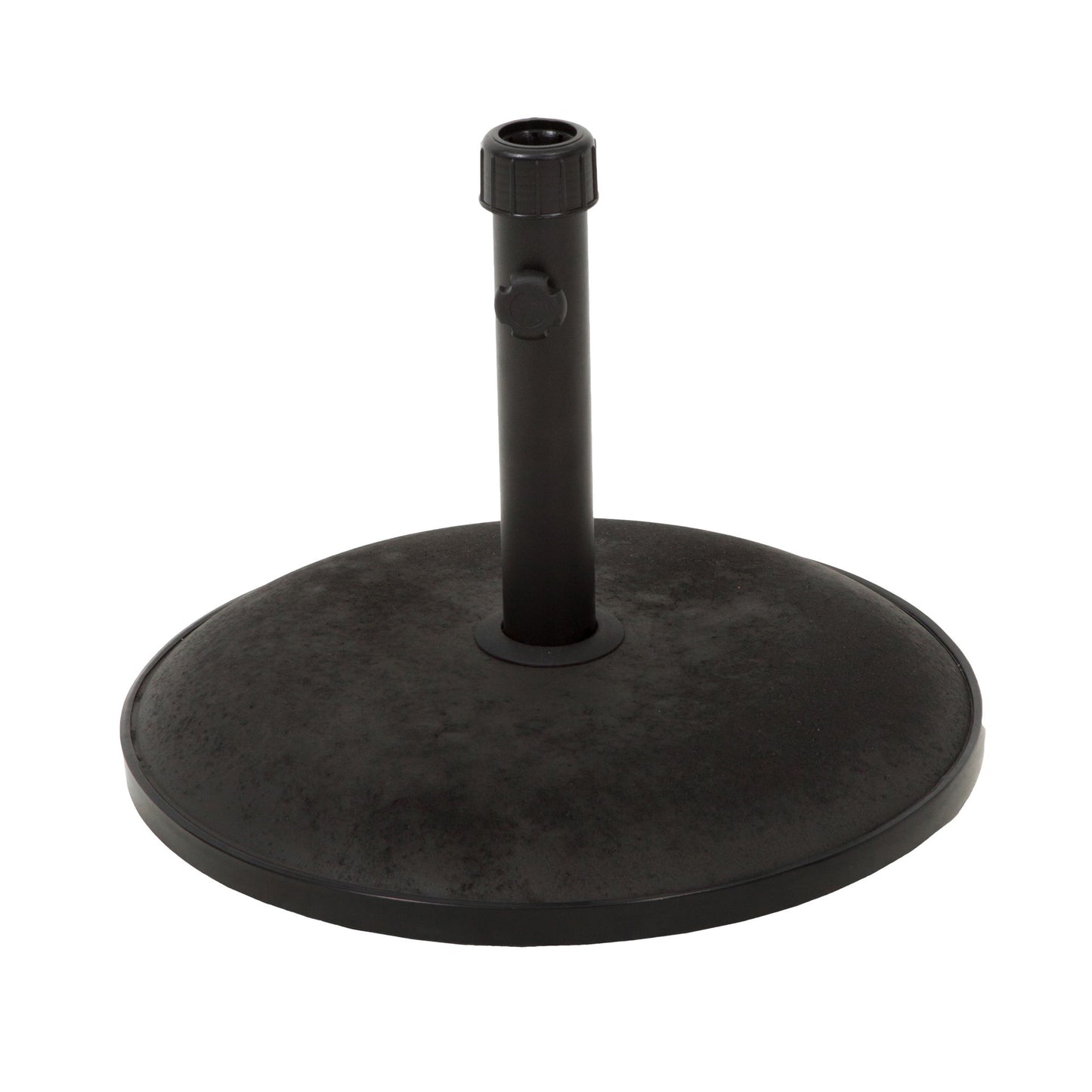 Stylish Concrete Umbrella Base With Iron Support Pole - Black Noble House