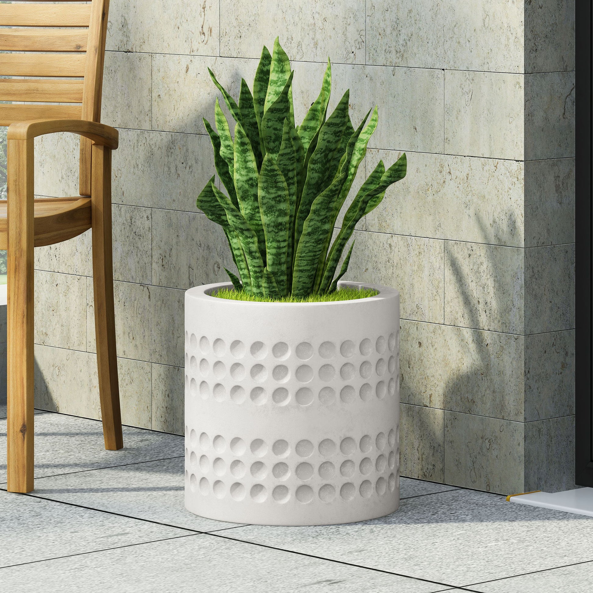 Elegant Design Cube Planter Noble House