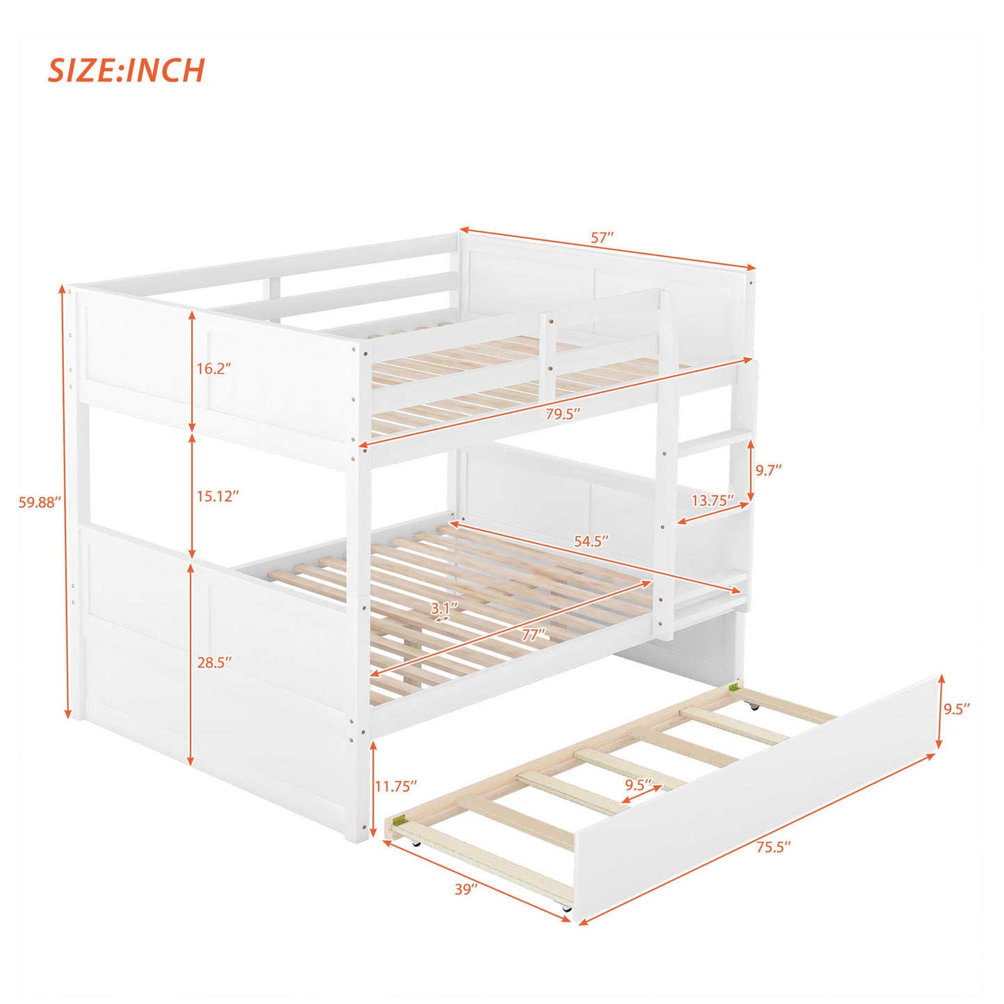 Bunk Bed With Twin Size Trundle DreamHaus