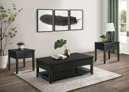 Concord - Coffee And End Table Set Distressed Coaster Fine Furniture