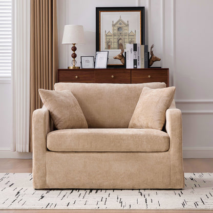 Farmhouse Accent Chair With 2 Bolster Pillows Home Essentials