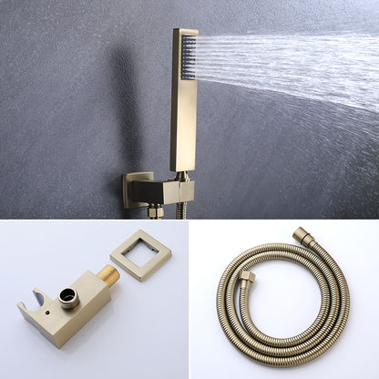 12" Ceiling Mount Shower System With Rain Mixer And Handheld Shower Daily Nest