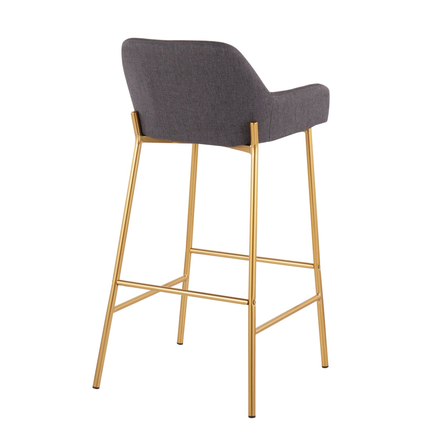 Daniella - Contemporary / Glam Fixed Height Bar Stool (Set of 2) Lumi Source