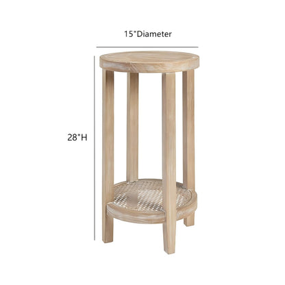 Bedford - Round Accent Table - Reclaimed Wheat JLA