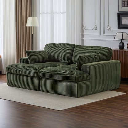 Double Chaise Lounge Chair, Oversized Upholstered Sleeper Cloud Couch Home Essentials