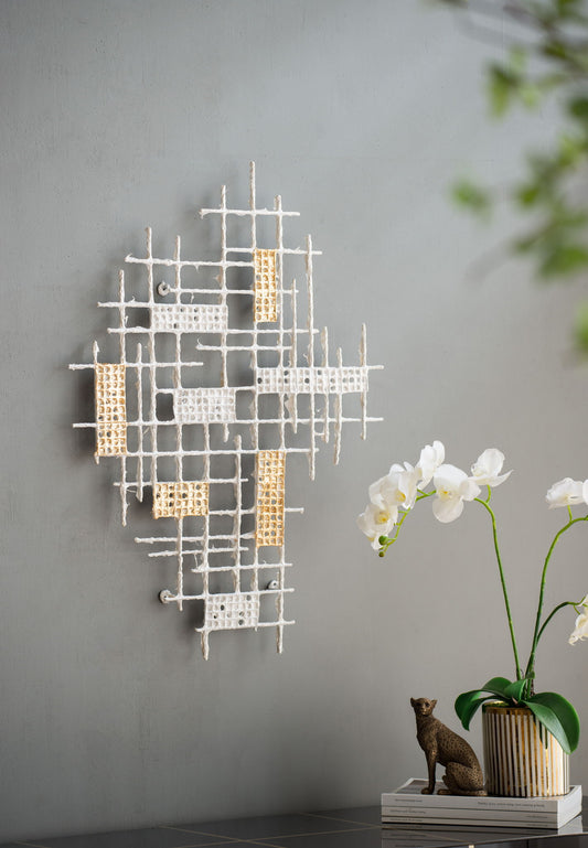 Wall Decor - White / Gold Daily Nest